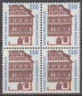 BRD, 1994, Mi.-Nr.1746 ** 1 Viererblock Sehenswürdigkeiten (XVII) - Unused Stamps