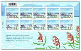 Suisse Switzerland 2024 (1/2024) 200 Jahre Schiffahrt Bodensee Lake Constance Schiff Ship  MNH ** - Ungebraucht