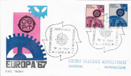 Fdc Roma: EUROPA (1967);  Viaggiata; AS_Roma - FDC