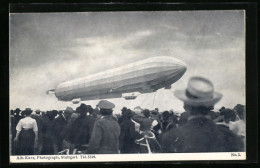 AK Eschterdingen, Luftschiff Wird Vom Sturm Weggetragen Am 05. Aug. 1908  - Zeppeline