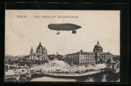 AK Berlin, Zeppelinfahrt über Die Stadt  - Zeppeline