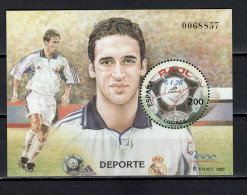 Spain 2000 Football Soccer, Raul Soccer Player S/s MNH - Neufs