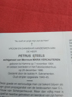 Doodsprentje Petrus Steels / Hamme 7/11/1904 - 26/12/1986 ( Maria Vercauteren ) - Religion & Esotericism