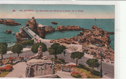 Biarritz - Le Monument Aux Morts Et Le Rocher De La Vierge - Biarritz