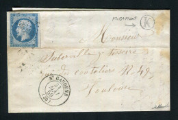 Rare Lettre De Miramont Par St Gaudens ( 1859 ) Pour Toulouse - 1849-1876: Klassik