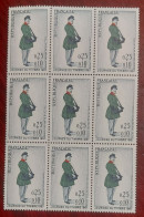 France 1 Bloc De 9 Timbres Neuf** YV N° 1516 Facteur Du Second Empire - Ungebraucht