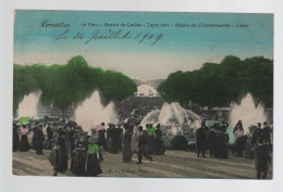 CPA - 78 - Versailles - Le Parc - Bassin De Latône - Tapis Vert - Bassin Du Charembourbé - Canal - Colorisée - Animée - Versailles (Château)