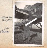 AVIATION - Photo Originale D'un Avion Bombardier BLOCH MB.200 Avec Son Pilote John L'HERITIER - Luftfahrt