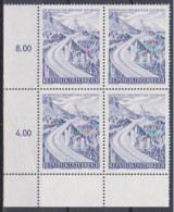1971 , Mi 1372 ** (3) -  4er Block Postfrisch - Eröffnung Der Brenner - Autobahn - Ungebraucht
