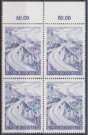 1971 , Mi 1372 ** (4) -  4er Block Postfrisch - Eröffnung Der Brenner - Autobahn - Neufs