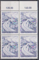 1971 , Mi 1372 ** (5) -  4er Block Postfrisch - Eröffnung Der Brenner - Autobahn - Neufs