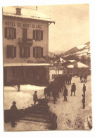 CPM Carte Postale 74 MEGEVE Autrefois Le Passage Du Triangle Devant L'Hôtel Du Mont-Blanc - Megève