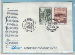 Iles  Feroe -1978 - 5 FDC -  125e Anniversaire De La Bibliotheque Nationale - - Faroe Islands