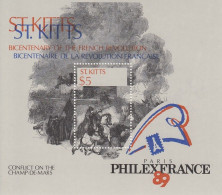 ST.KITTS Block 8,unused - Franse Revolutie