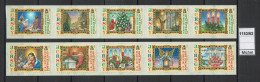 Jersey - 2004 - MNH - Christmas Illuminations Self-adhesive 2 Strips 10v Imprint '2004' - Jersey