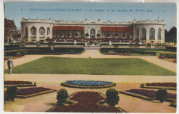 Deauville 14 Plage Fleurie  Carte Non Circulée Casino  Et Les Jardins (G WYBO Arch ) Voir Verso PUB  KIWI Cirage-Cire - Deauville