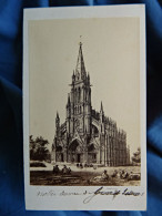 Photo CDV E. Morier à Paris Tir. Albuminé - Gravure Basiliquue Notre Dame De Bonsecours Ca 1860-65 L680C - Oud (voor 1900)