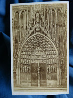 Photo CDV Anonyme - Porte Du Midi Cathédrale De Strasbourg, Ca 1865-70  L680C - Old (before 1900)