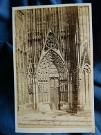 Photo CDV Guillon à Strasbourg  - Une Porte De La Cathédrale De Strabourg, Ca 1865-70  L680C - Ancianas (antes De 1900)