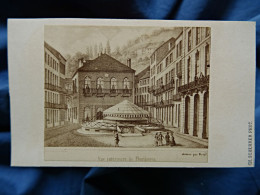 Photo CDV Charles Scherrer  - Vue Intérieure De Plombières, Gravure, Ca 1860  L680C - Oud (voor 1900)