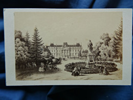 Photo CDV E. Morier à Paris Tir. Albuminé - Gravure Scène Du Second Empire Ca 1860 L680C - Oud (voor 1900)
