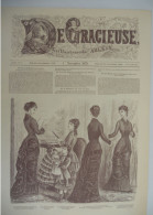 Affiche Publiciteit Boek De Gracieuse - Geïllustreerde AGLAJA 1879 - FACSIMILE 1979 Uitgeverij Van Hoeve / Kledij Mode - Publicidad