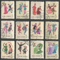 12 Timbres De 1962/63 ( Chine ) - Usados