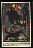 Künstler-AK Sign. Otto Herm. Schäfer: Indanthren-Reklame, Gondoliere In Venedig  - Publicité