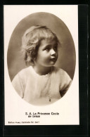 AK S. A. La Princesse Cecile De Gréce  - Royal Families