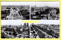 75 PARIS / DIFFERENTS ASPECTS DE LA COMMUNE / CARTE MULTIVUES / 1954 - Multi-vues, Vues Panoramiques