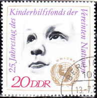 1971 - ALEMANIA - DDR - 25º ANIVERSARIO DE UNICEF - YVERT 1379 - Gebruikt