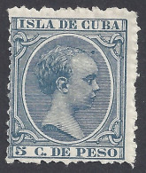 CUBA 1896-7 - Yvert 92* (L) - Alfonso | - Kuba (1874-1898)