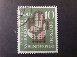 GERMANY ALLEMAGNE DEUTSCHE POST 1956 77 GIORNATA DEL CATTOLICI TEDESCHI CAT. YVERT N.115 - Used Stamps