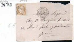 FRANCE N° 59 - (Paris Etoile 20) - 1849-1876: Classic Period