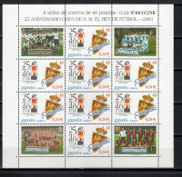 Spain 2001 Football Soccer, Copa Del Rey Cub Sheetlet MNH - Nuevos