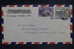 TRINIDAD ET TOBAGO - Lettre Commerciale > Les USA - 1944 - A 3100 - Trinidad & Tobago (...-1961)