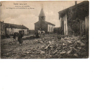 54 COURBESSEAUX Le Village En Ruines , Militaires Dans Les Rues 1915 - Other & Unclassified