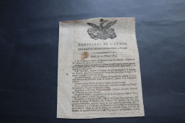 1814 Nouvelles De L'armée  Campagne De France   Fin De L'Empire - Historical Documents