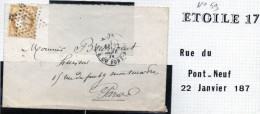 FRANCE N° 59 - (Paris Etoile 17) - 1849-1876: Période Classique