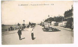 33   ARCACHON   PERSPECTIVE DU NOUVEAU BOULEVARD 1919 - Arcachon