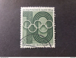 GERMANY ALLEMAGNE DEUTSCHE POST 1956 GIOCHI OLIMPICI DI MELBOURNE CAT. YVERT N.107 - Usados