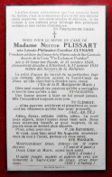 Décès Mme Nestor Plissart Présidente Des Dames De La Miséricorde De Ste Gertrude. St-Josse-ten-Noode 1849/Etterbeek 1919 - Images Religieuses