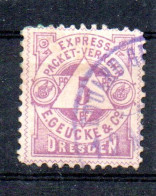 Deutschland/Stadtpost; Dresden, 1887, Kl.Format, 5Pfg., MiNr.5, Lila Stempel - Private & Lokale Post