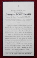 1936 Décès à Deux-Acren De Georges Schittekatte époux De Dame Augusta Limbourg. - Imágenes Religiosas