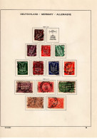 Deutsches Reich 210 - 223 Ex  Holztaube / Ziffern Im Queroval Gestempelt Used - Used Stamps