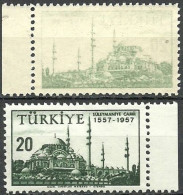 Turkey; 1957 400th Anniv. Of The Opening Of The Mosque Of Suleymaniye 20 K. "Abklatsch Print" MNH** - Nuevos