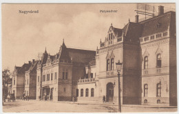 Romania - Oradea Nagyvarad Palyaudvar Railway Station Gare Bahnhof Chemin De Fer Eisenbahn Horse Carriage Caleche - Romania