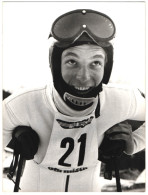 Fotografie Skirennfahrer Michael Veith Beim Weltcup In Garmisch-Partenkirchen 1975  - Sport