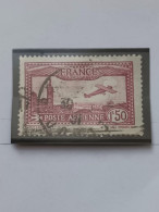 D11- TIMBRE OBLITÉRÉ FRANCE POSTE AÉRIENNE N °5 - ANNÉE 1930 - " AVION SURVOLANT PARIS  ". - 1927-1959 Gebraucht