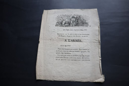 1815  Golf Juan 1 Mars   A L'ARMEE   Appel  à Rejoindre L'Empereur - Documents Historiques